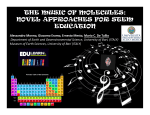 the music of molecules: novel approaches for stem education