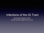 Infections of the GI Tract