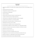 Cell Structure and Function