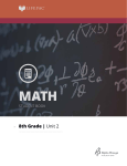 LIFEPAC® 8th Grade Math Unit 2 Worktext - HomeSchool