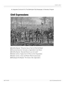 When the guns of the Civil War fell silent