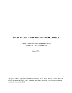 fiscal multipliers in recession and expansion