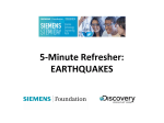 Earthquakes - Siemens Science Day