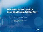 What Molecular Has Taught Us About Blood Groups Old And New