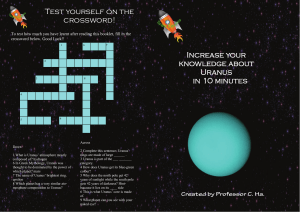 Test yourself on the crossword! Increase your knowledge