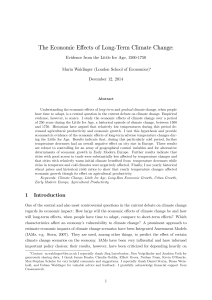 The Economic Effects of Long-Term Climate Change