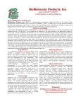Fact Sheet - BioMolecular Products