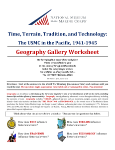 Geography Gallery Worksheet - National Museum of the Marine Corps