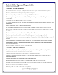 Patient`s Bill of Rights and Responsibilities