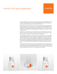 Corning® Cell Culture Supplements