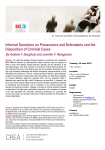 Informal Sanctions on Prosecutors and Defendants and the