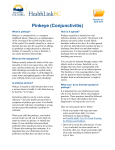 Pinkeye (Conjunctivitis) - HealthLinkBC File #82 - Printer