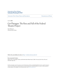 Get Flanagan: The Rise and Fall of the Federal Theatre Project