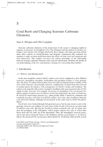 Coral Reefs and Changing Seawater Carbonate Chemistry