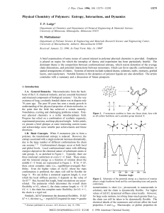 Physical Chemistry of Polymers: Entropy