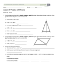 Lesson 27 Practice with Proofs