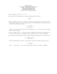 Homework # 5 Due date : Thursday, December 2nd JUST, Physics