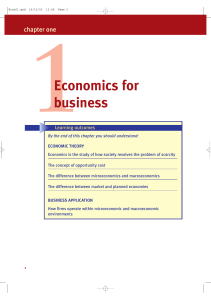 1Economics for business