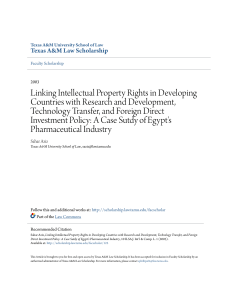 Linking Intellectual Property Rights in Developing Countries with