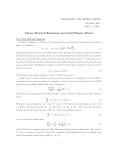 Handout: Vlasov equations, cold plasma waves