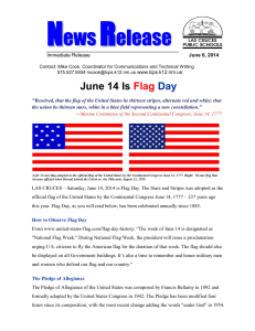 Flag Day Is June 14 - Las Cruces Public Schools