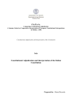 Constitutional Adjudication and Interpretation of the Italian Constitution