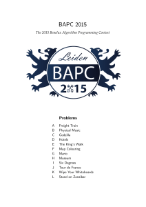 Problem A - BAPC 2015