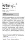 Endogenous Steroid Profiling in the Athlete Biological Passport