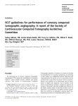 SCCT guidelines for performance of coronary computed