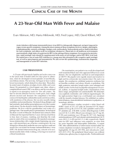 A 23-Year-Old Man With Fever and Malaise