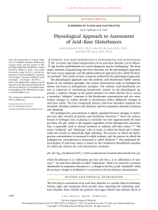 Physiological Approach to Assessment of Acid–Base