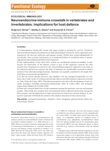 Neuroendocrineimmune crosstalk in vertebrates and invertebrates