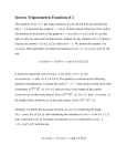 Inverse Trigonometric Functions (C)