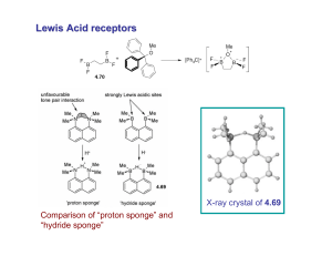 Lewis Acid receptors