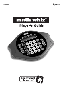 Math Whiz - Learning Resources