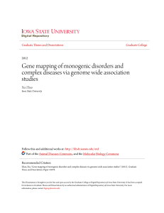 Gene mapping of monogenic disorders and complex