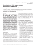 Compilation of tRNA sequences and sequences of