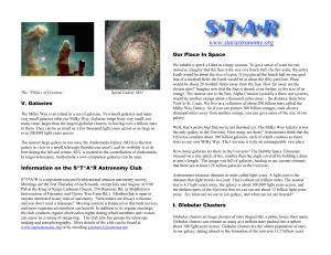 Handout from Allaire Star Party