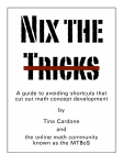 read this - Nix the Tricks