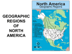 GEOGRAPHIC REGIONS OF NORTH AMERICA