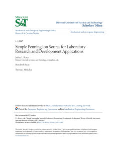 Simple Penning Ion Source for Laboratory