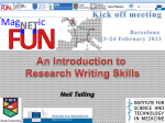 Research writing skills