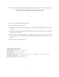 PH202-5D Final Comprehensive Exam (August 10, 2007)