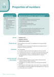 Properties of numbers 1.1 - Pearson Schools and FE Colleges