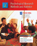 Chapter 2: Psychological Research Methods and