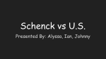 Schenck vs U.S.