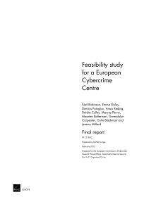 Feasibility study for a European Cybercrime Centre