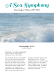 A Sea Symphony (preferred programme notes)