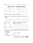 Grade 4 Unit 1 Checking Progress