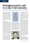 Managing surplus cash in a new Irish economy